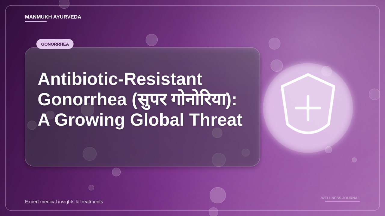 Antibiotic-Resistant Gonorrhea (सुपर गोनोरिया): A Growing Global Threat