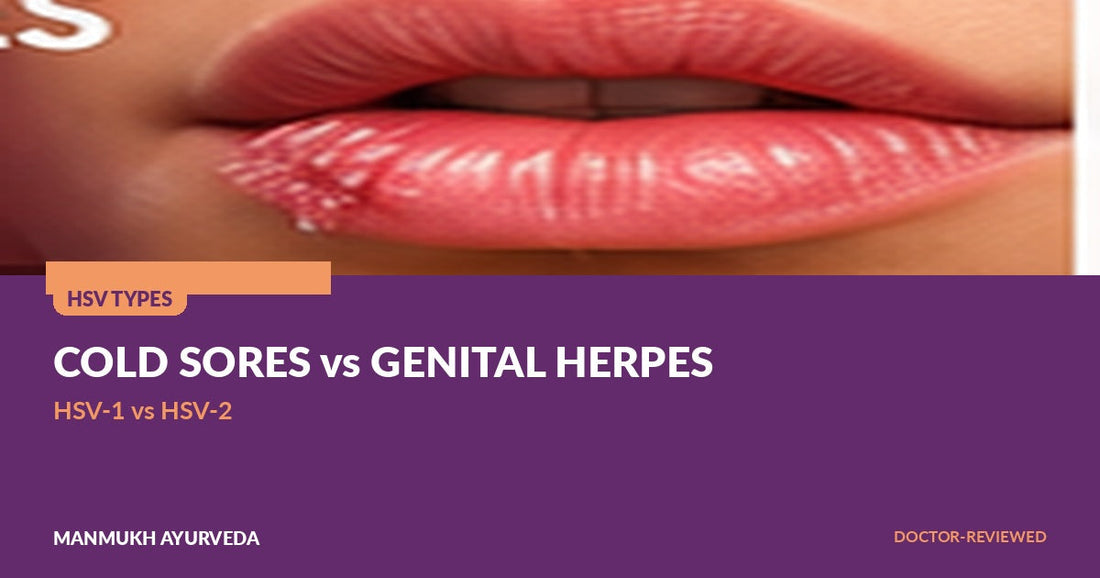 Cold sores vs genital herpes - HSV-1 and HSV-2 differences