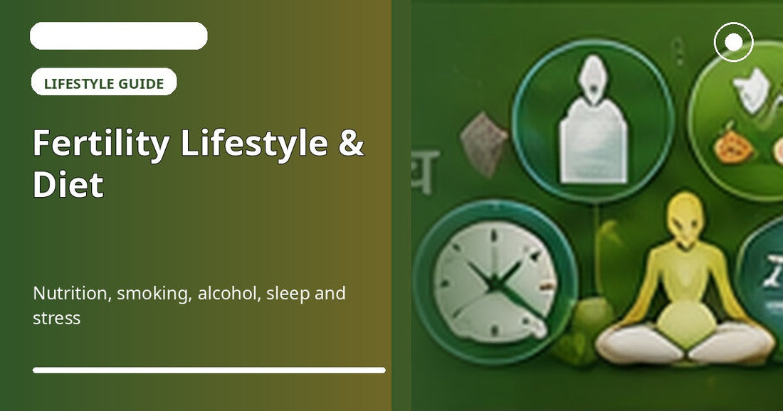 Fertility lifestyle and diet - nutrition, smoking, alcohol, sleep and stress