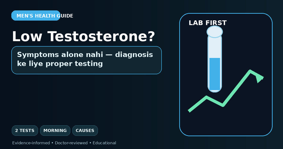 Low testosterone diagnosis two morning tests and causes guide