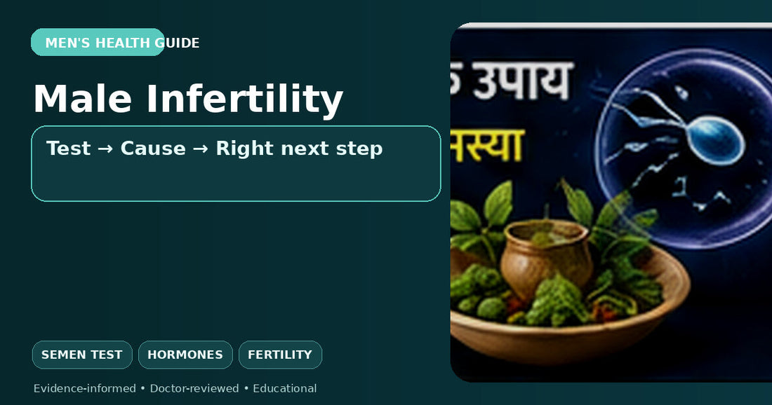 Male infertility semen analysis hormones and fertility evaluation guide