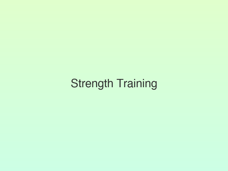 Translation missing: hi.Strength Training
