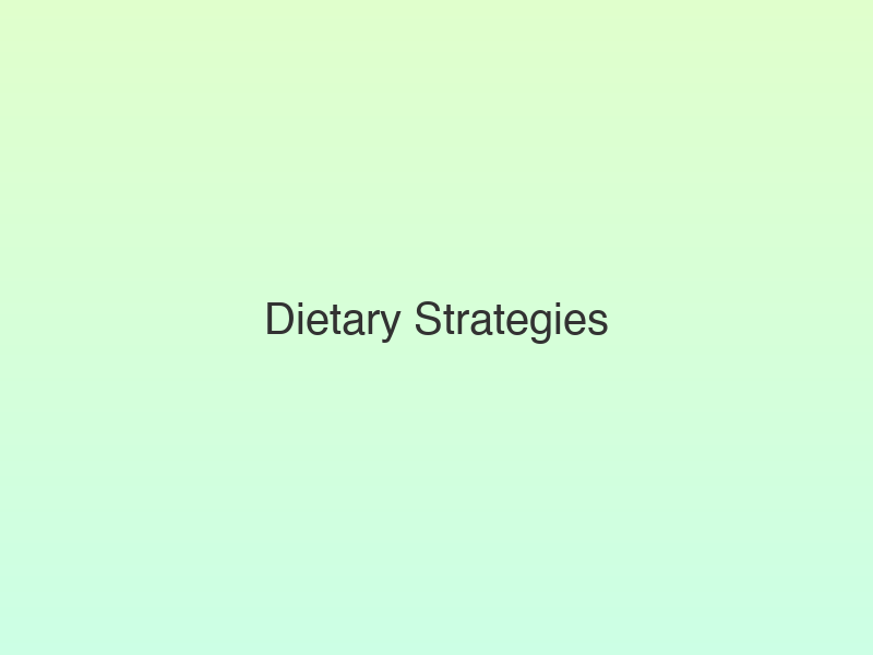 Translation missing: hi.Dietary Strategies