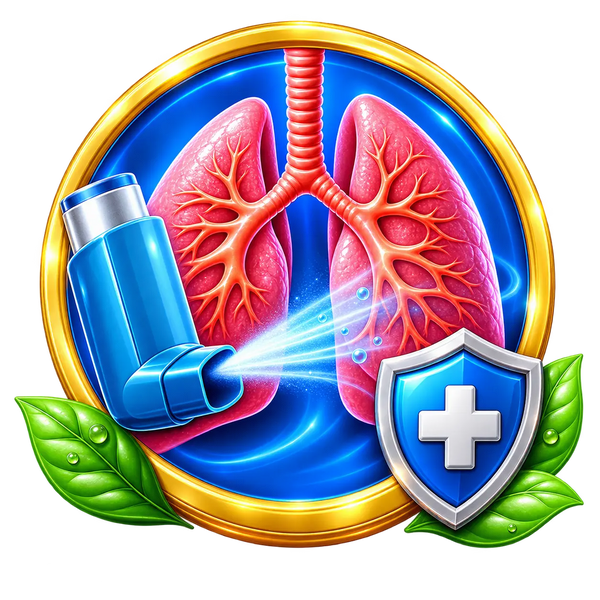 Asthma — Detailed Visual medical illustration