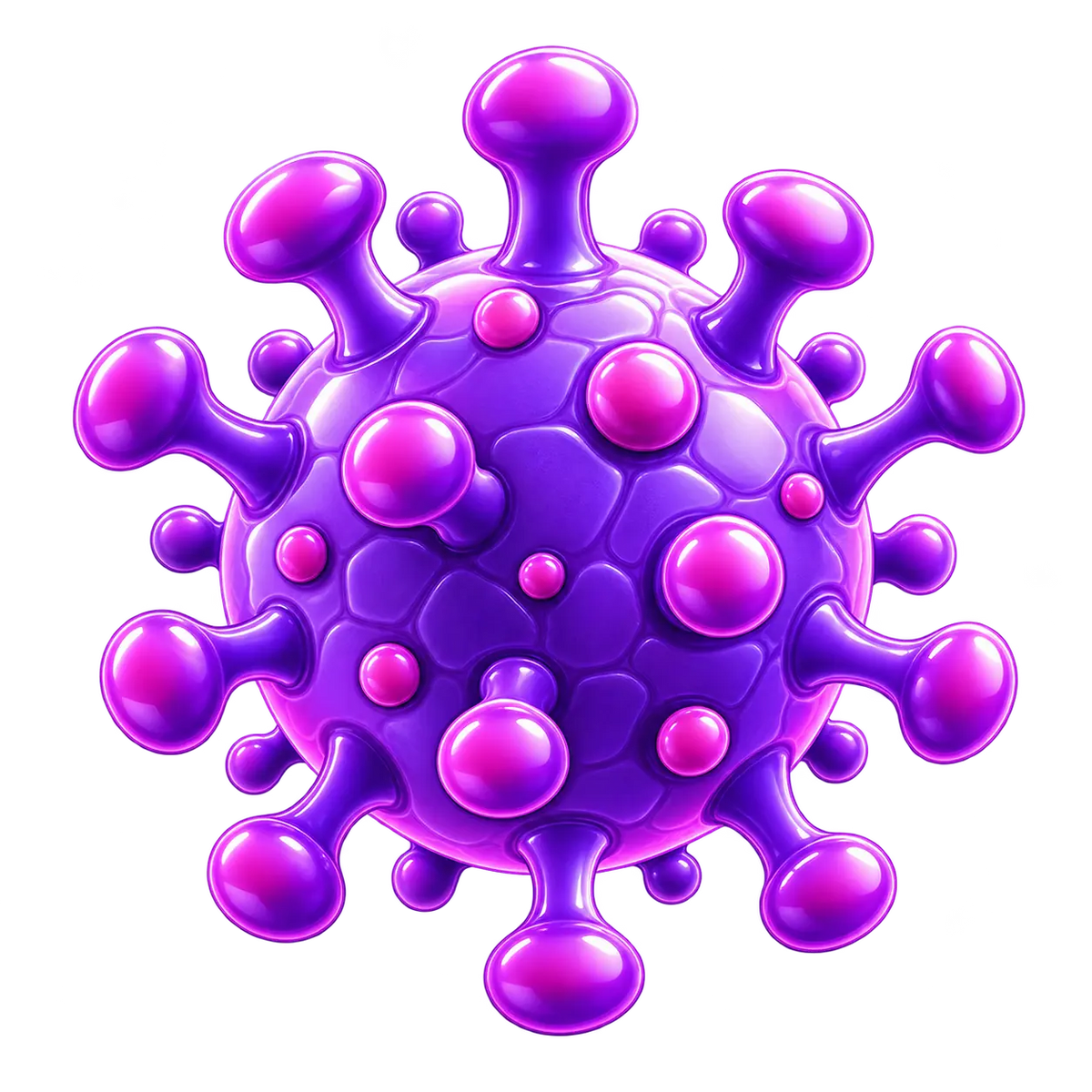 Herpes medical illustration
