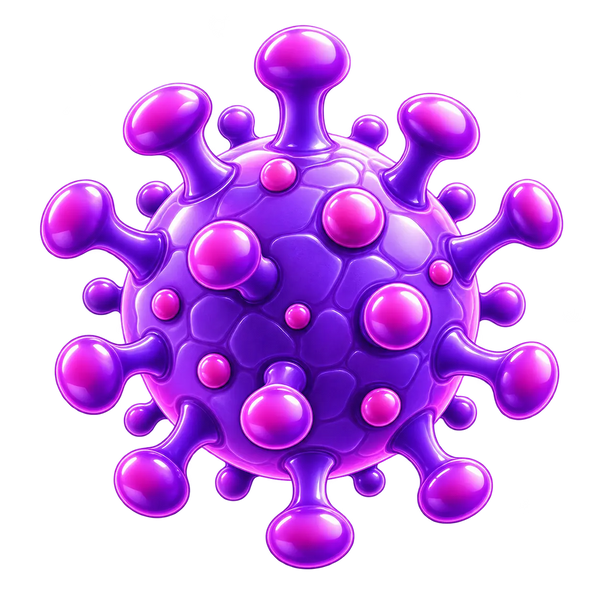 Herpes medical illustration