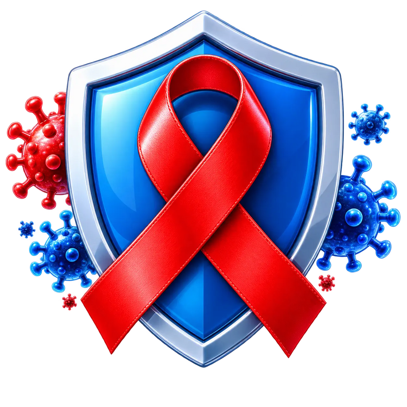 HIV / AIDS medical illustration