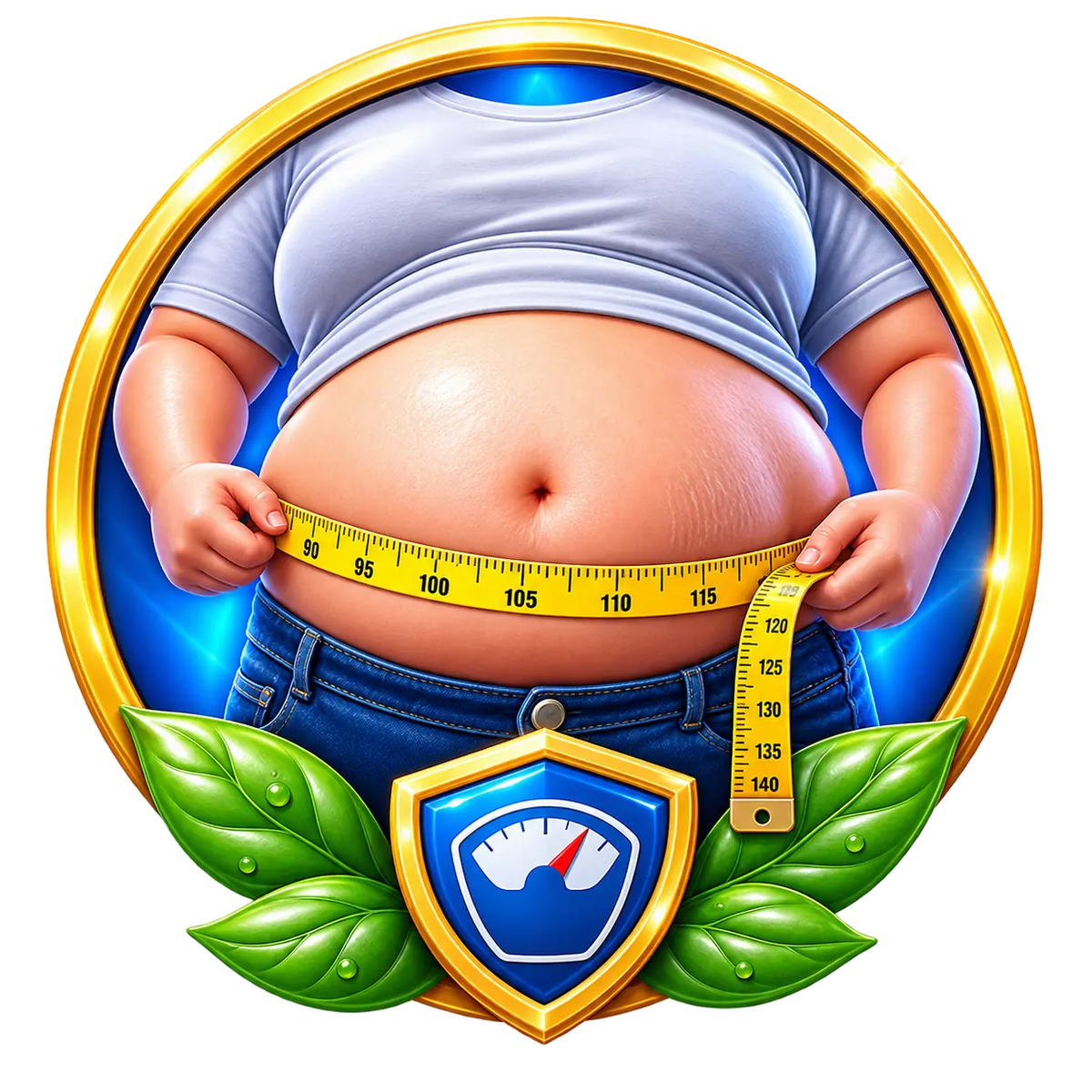 Obesity medical illustration